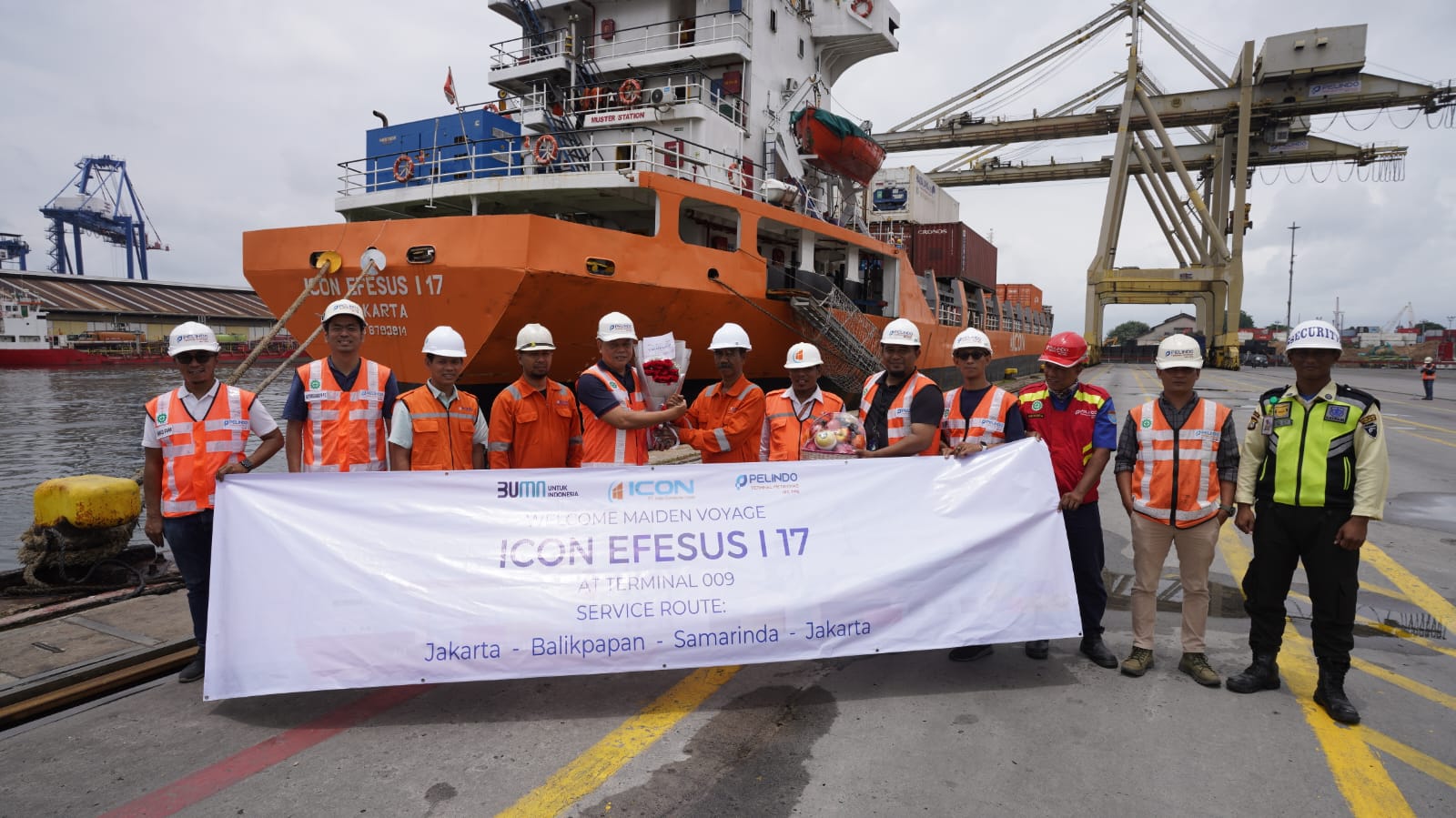 Manager Area Tanjung Priok 1 mengapresiasi Pelayaran ICON atas dibukanya layanan baru
