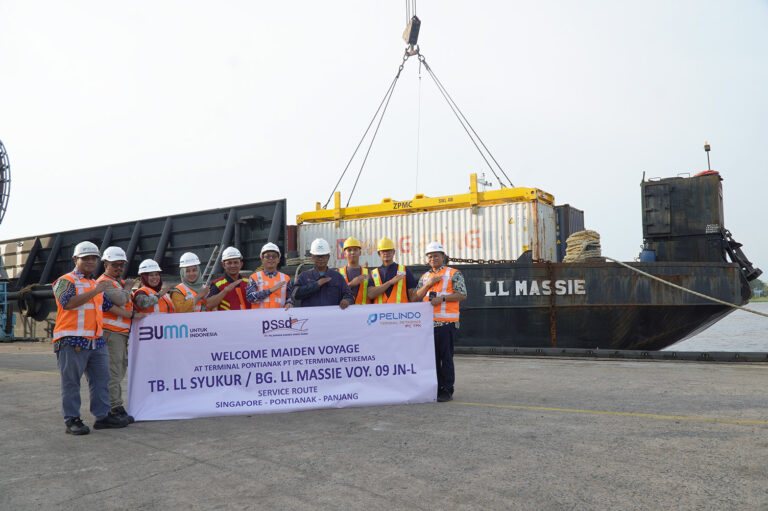 Seremoni penyambutan Maiden Voyage BG LL MASSIE